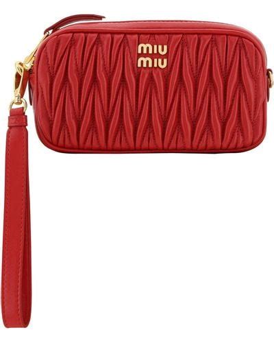 miu miu red clutch|Red Miu Miu Clutches and evening bags for Women.